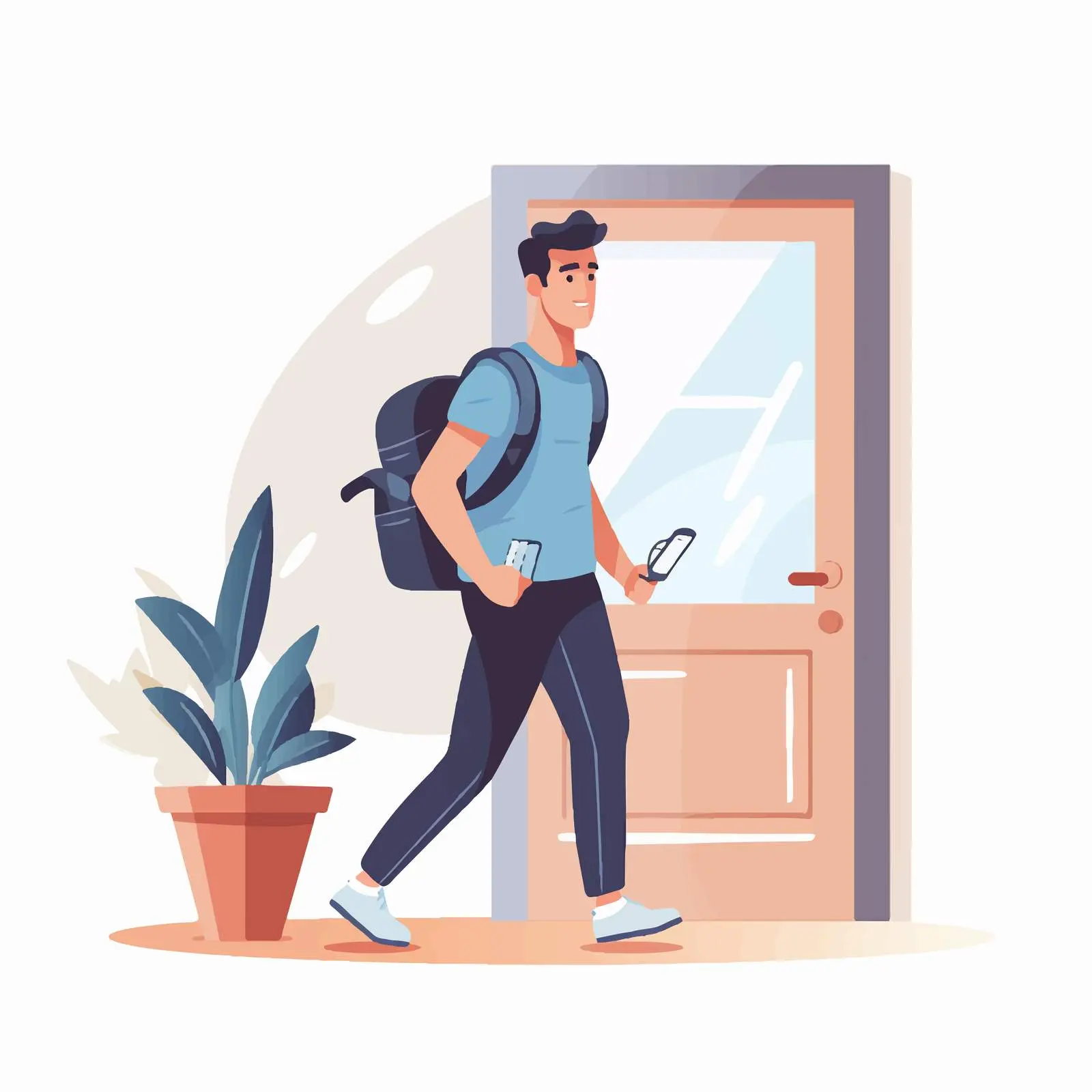 Young Person Unlocking Door to Enter Home – free opening image from Dotvec