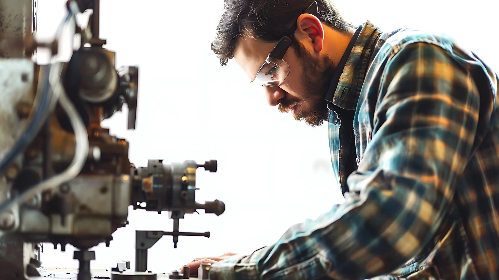 Industrial Machine Operator in Factory — free download from Dotvec