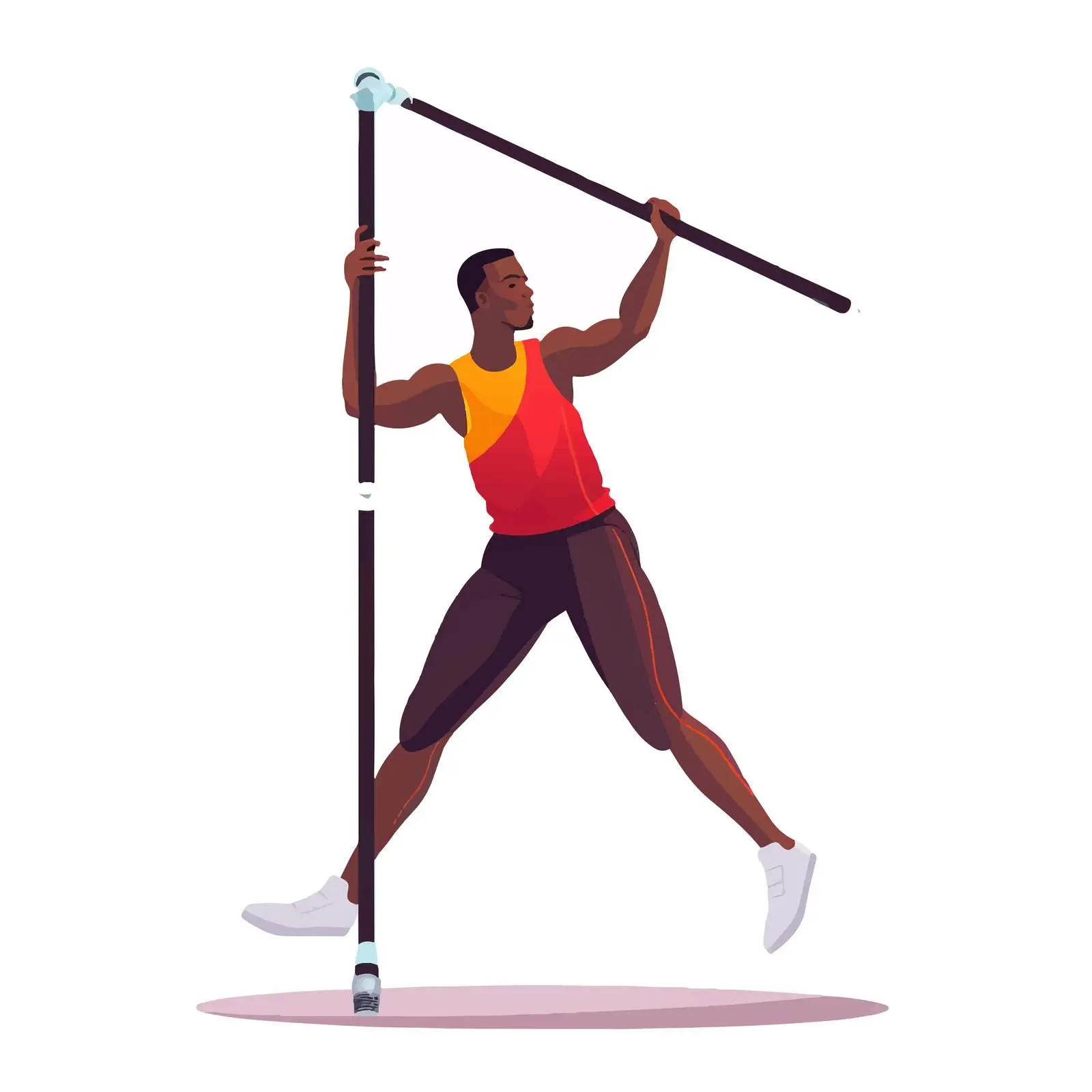 Man Performing Advanced Pole Dance Move — free download from Dotvec