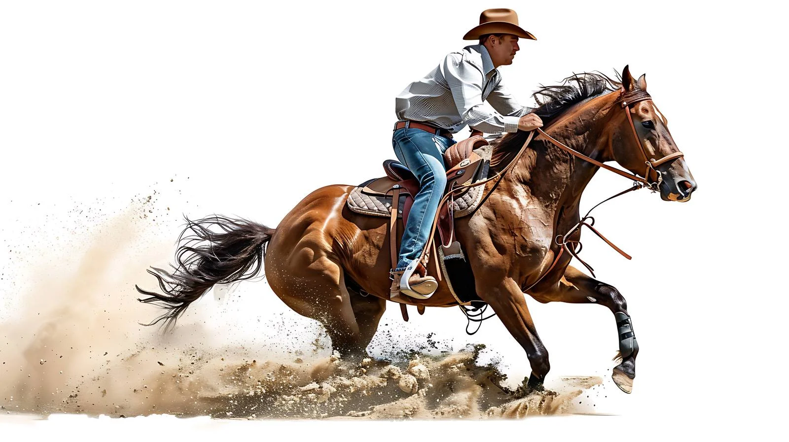 Equestrian Performance on White Background — free download from Dotvec