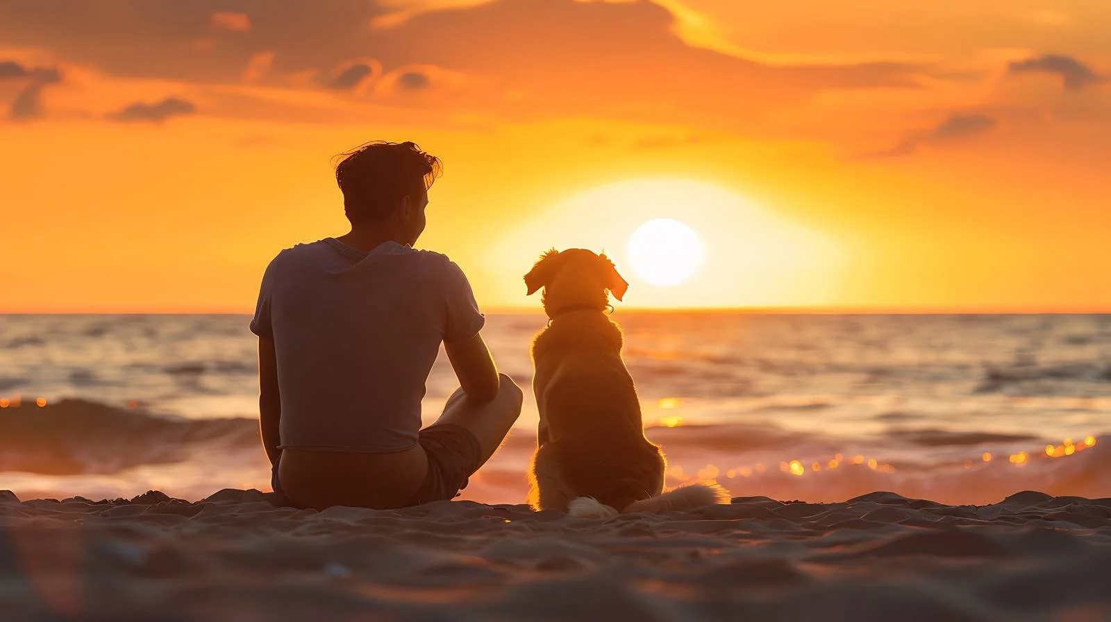 Peaceful Beach Dawn Moment — free download from Dotvec