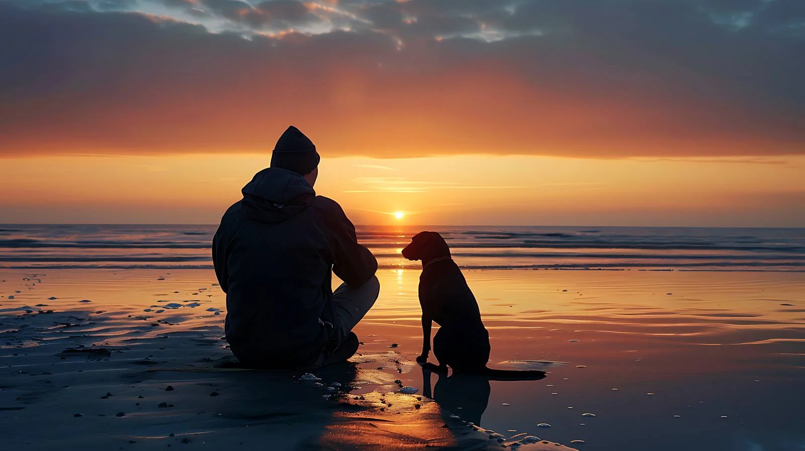 Serene Beach Dawn Enjoyment — free download from Dotvec