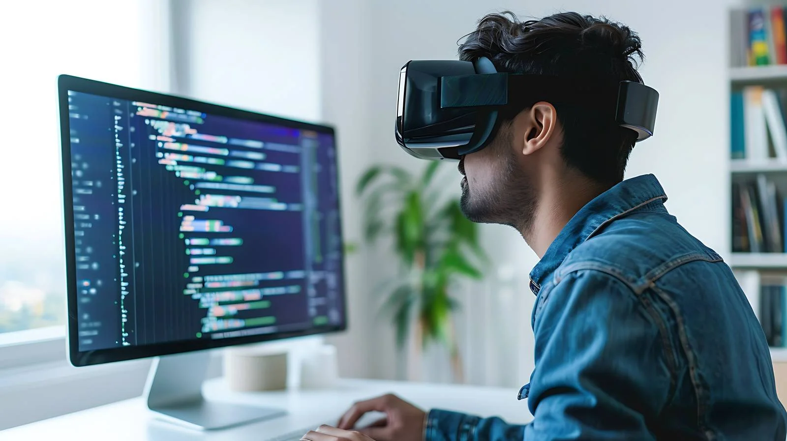 Virtual Reality Developer Coding C Program — free download from Dotvec
