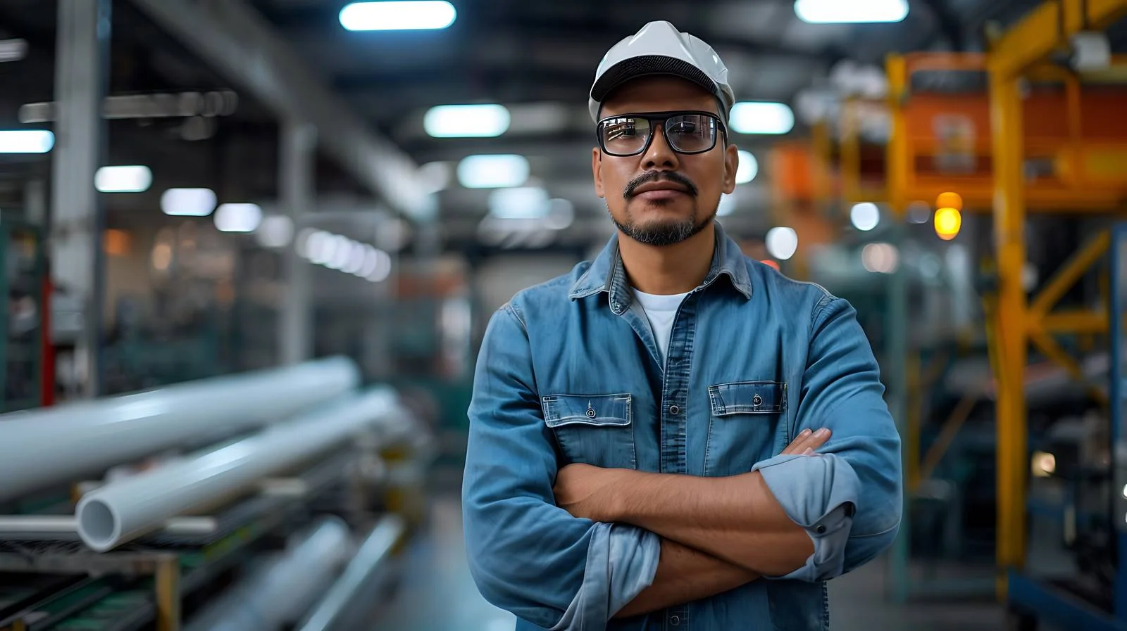 Factory Worker With Product in Modern Setting — free download from Dotvec
