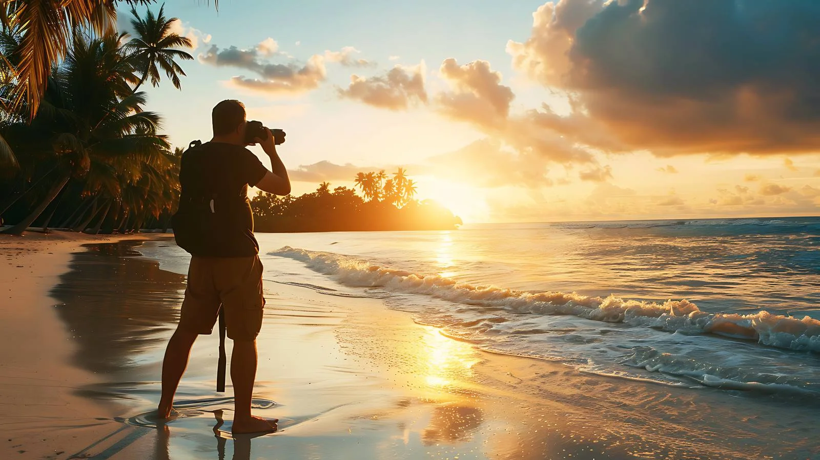 Sunset Beach Photographer — free download from Dotvec