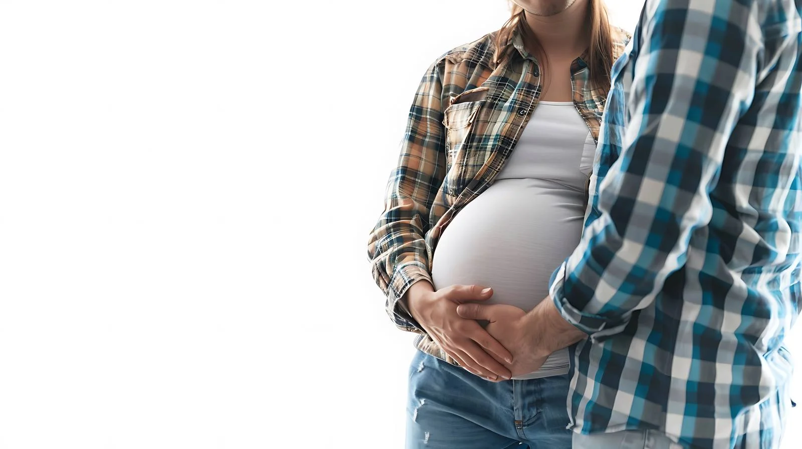 Supportive Interaction Between Man and Pregnant Woman — free download from Dotvec