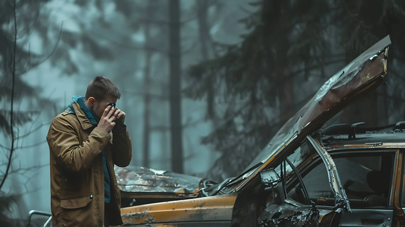 Man Calling Garage for Assistance — free download from Dotvec