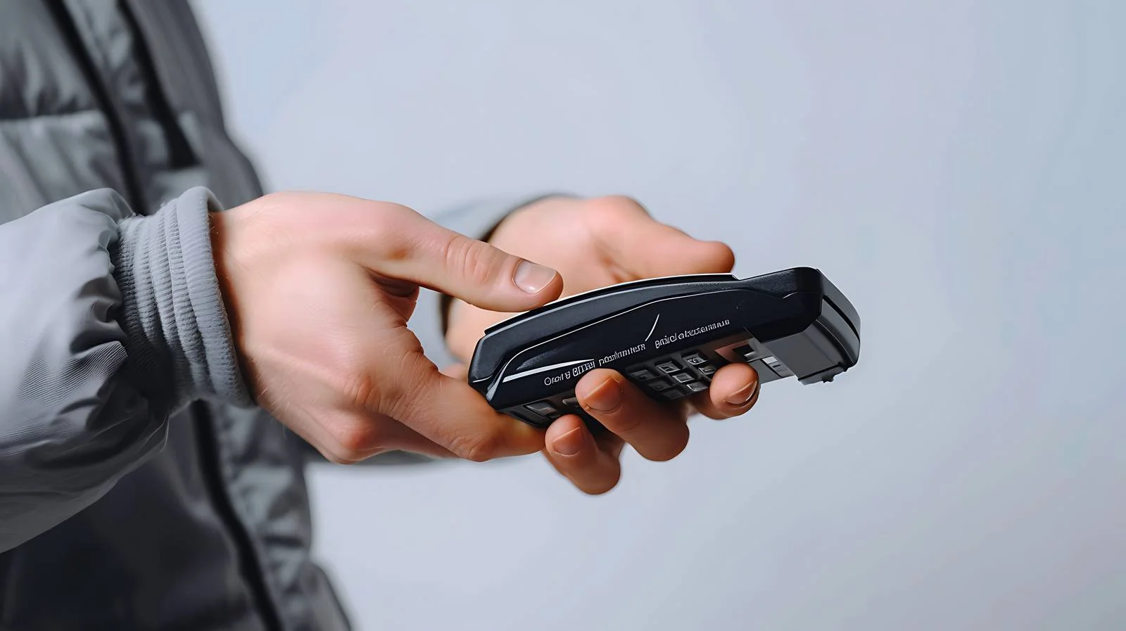 Close-Up Credit Card Reader Usage — free download from Dotvec