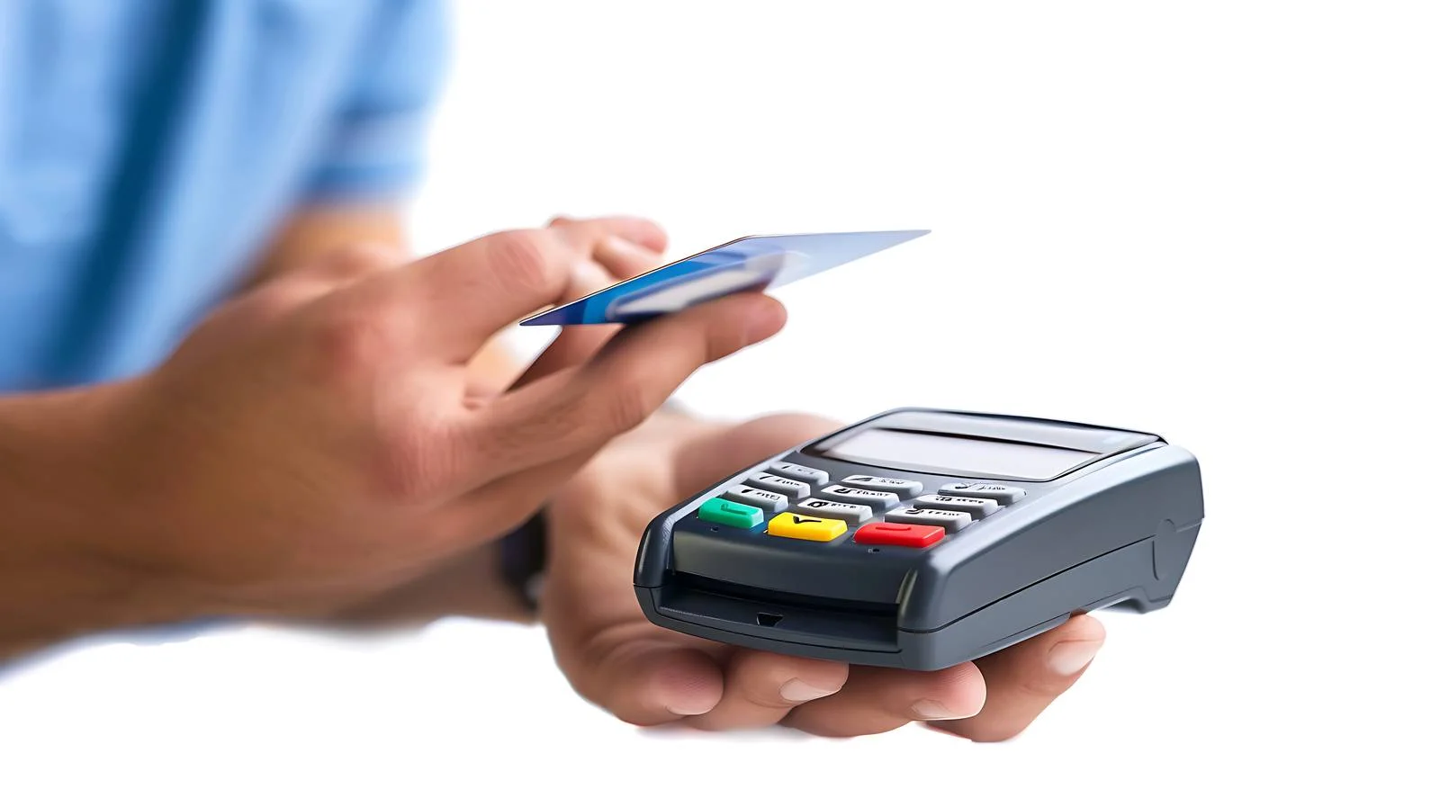 Close-Up Credit Card Reader Usage — free download from Dotvec