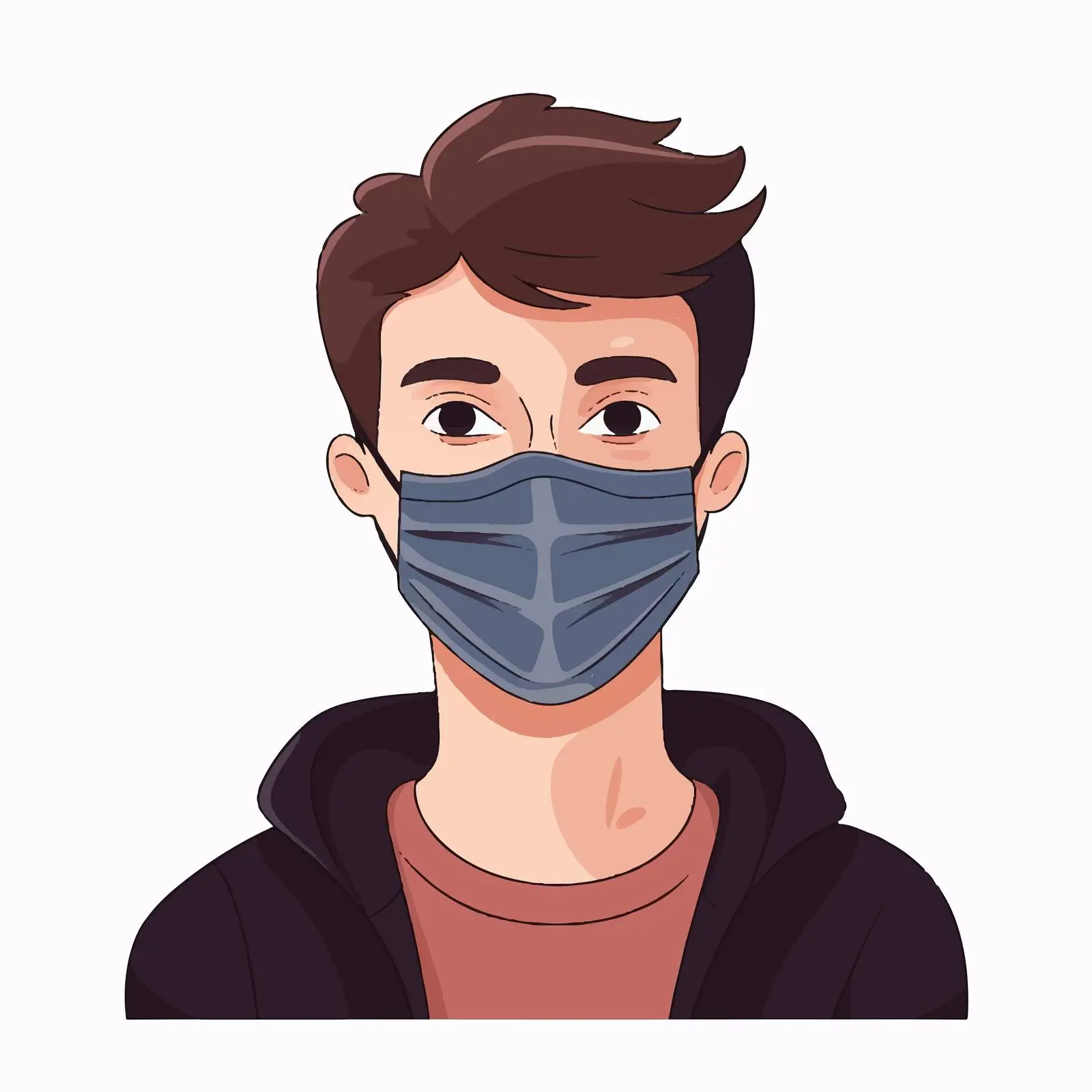 Man Wearing Face Mask During COVID-19 Pandemic — free download from Dotvec