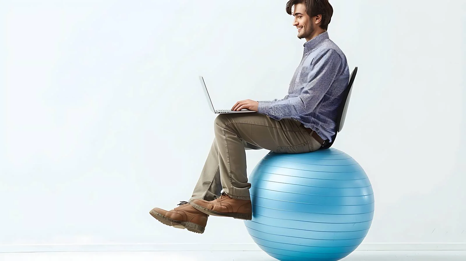 Efficient Work Setup on Fitness Ball — free download from Dotvec