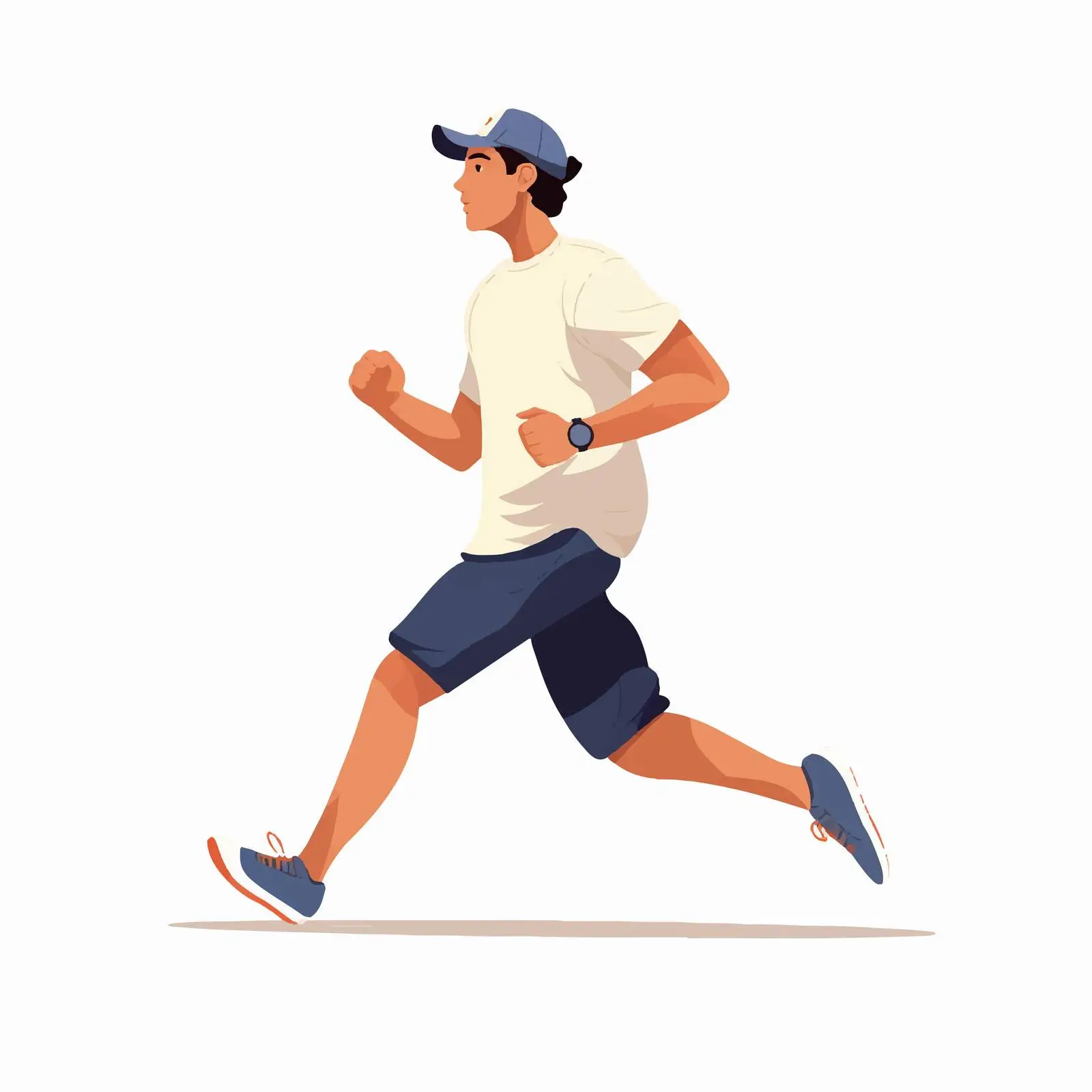 Faceless Person Walking Fast and Rushing — free download from Dotvec