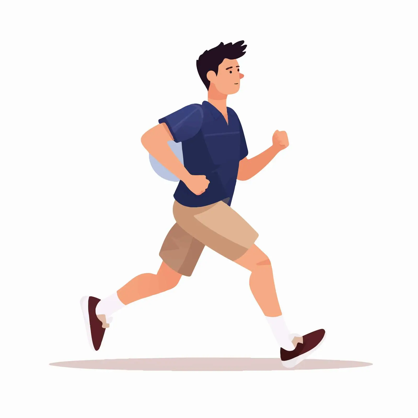 Fast Walking Faceless Person Vector Illustration — free download from Dotvec