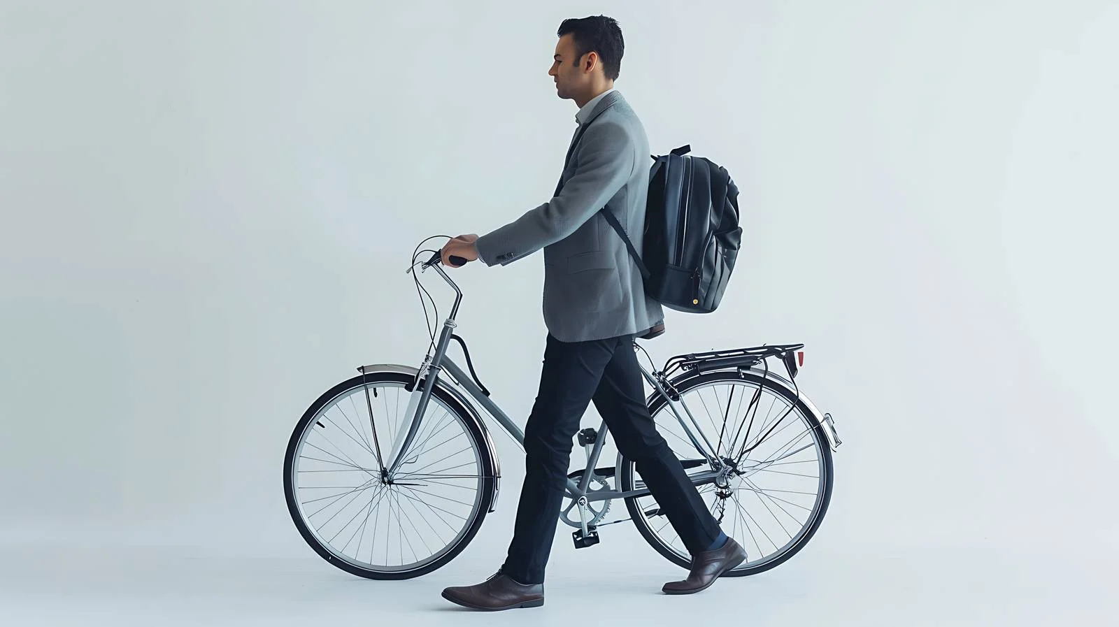 Office Commuting With Bicycle — free download from Dotvec