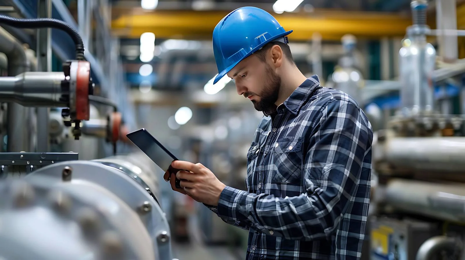 Quality Inspection in Modern Factory — free download from Dotvec