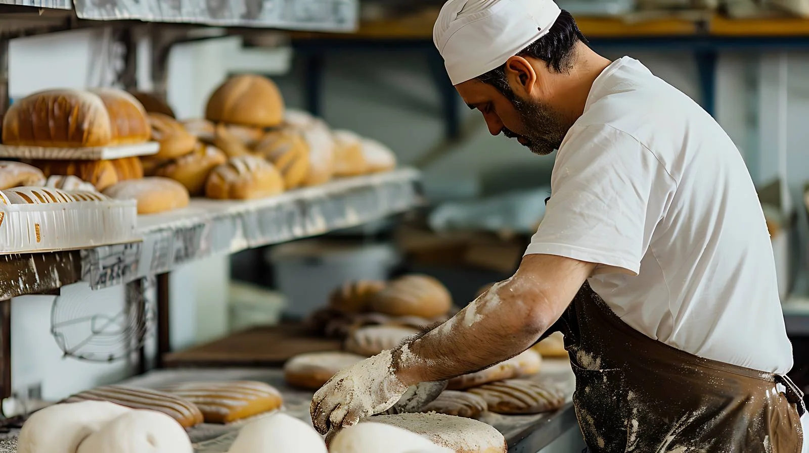 Bakery Worker on White Background — free download from Dotvec