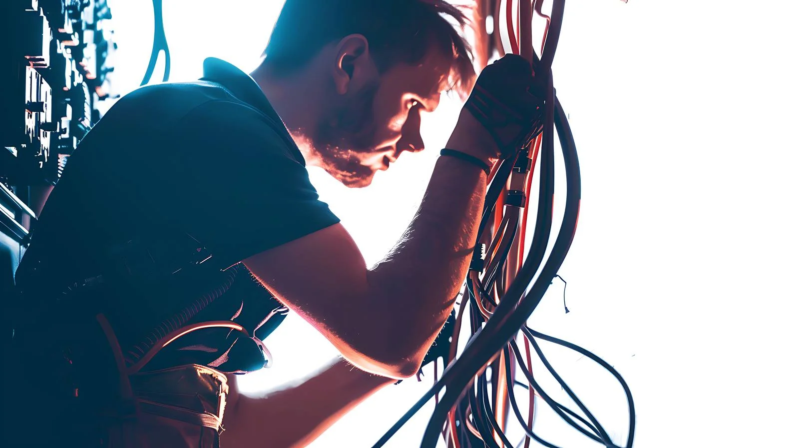 Electrician Installing Electrical Equipment — free download from Dotvec