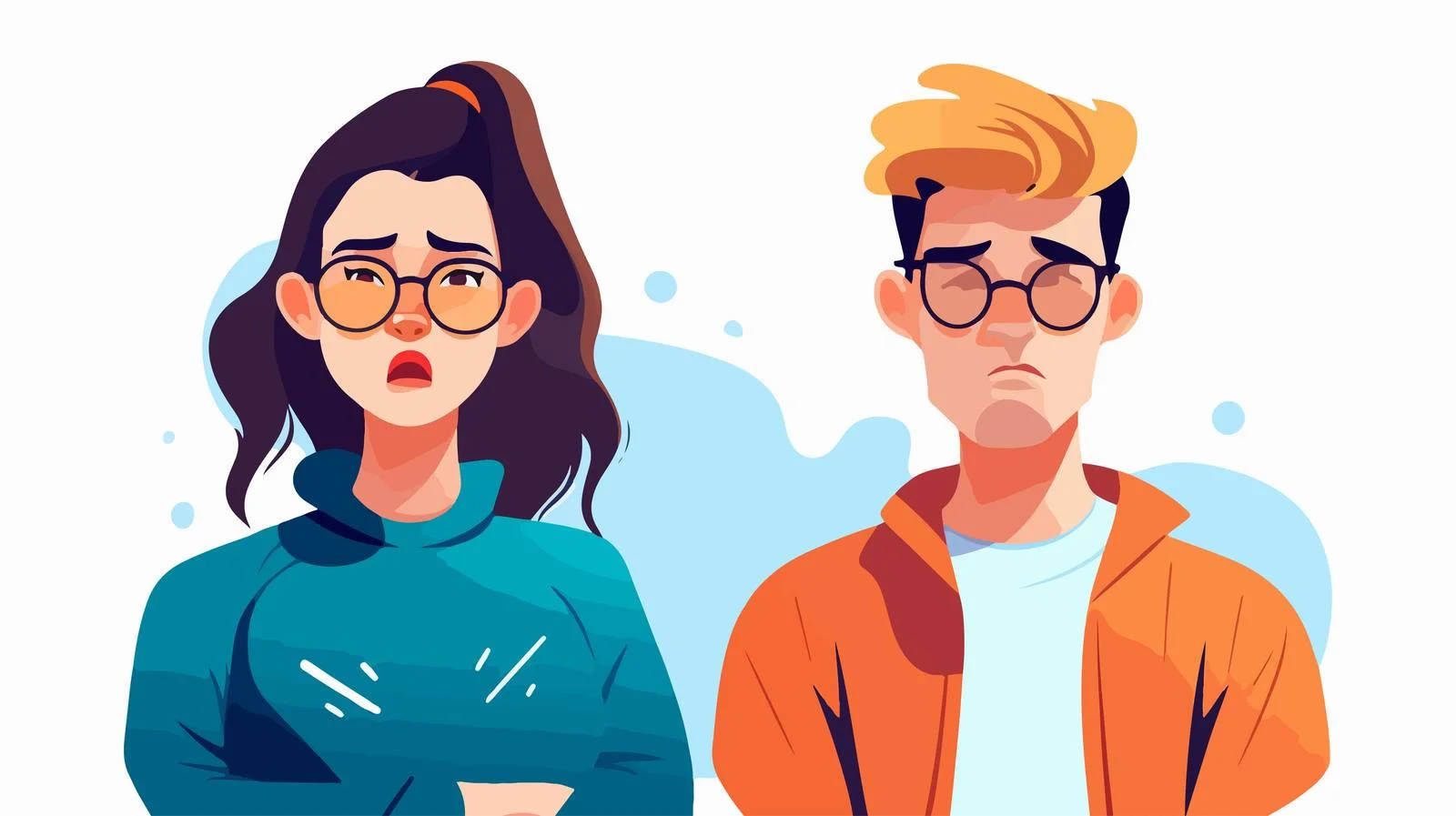 Haughty Couple in Vector Illustration — free download from Dotvec