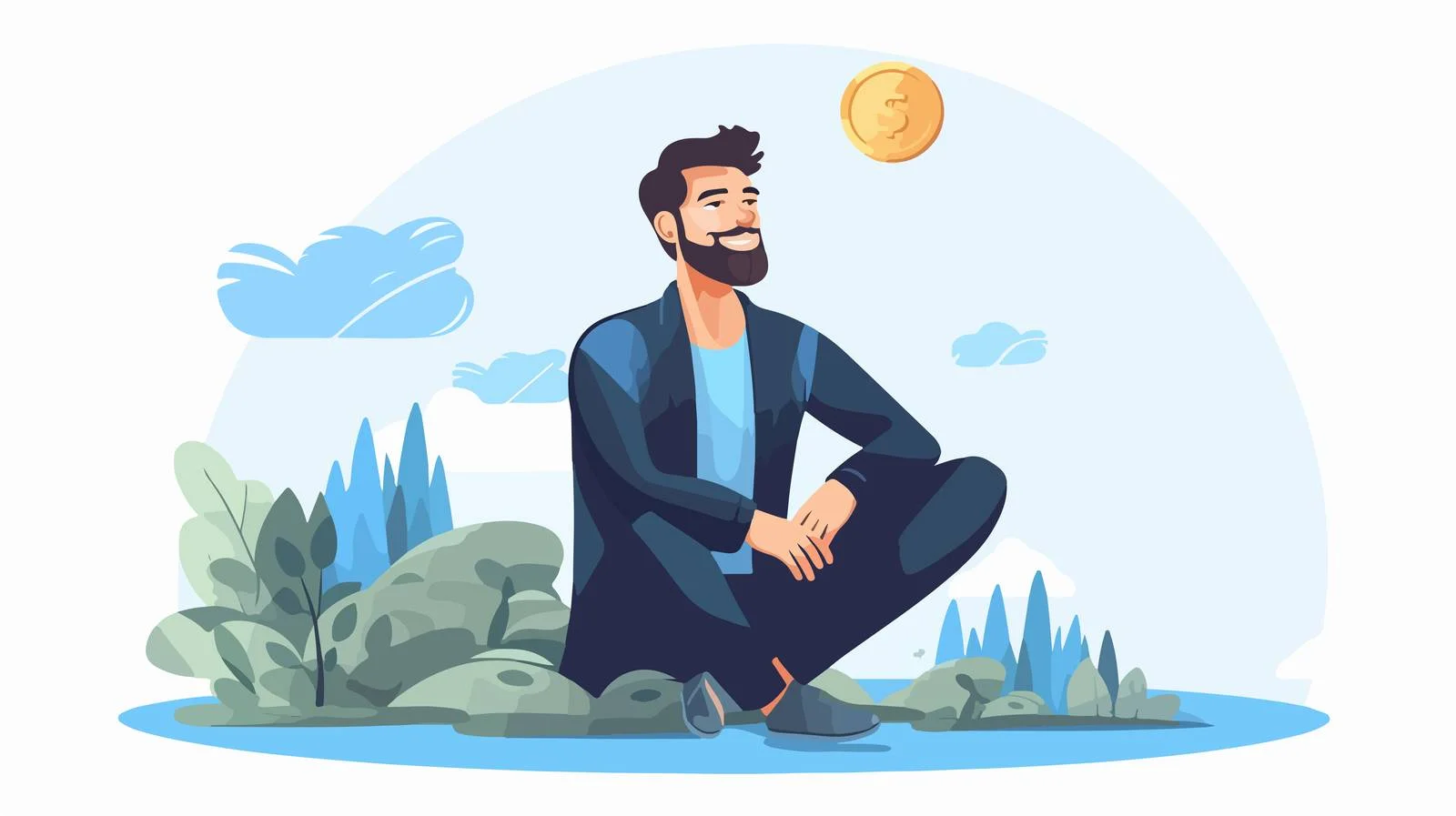 Financial Planning Cartoon — free download from Dotvec