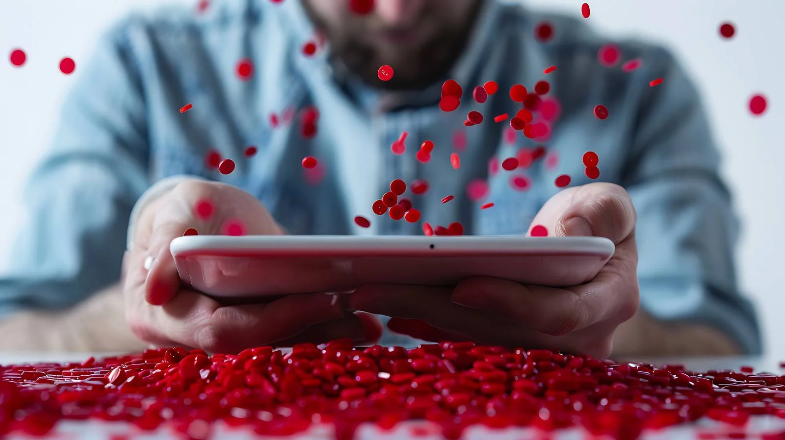 Medical Tablet with Blood Sugar Background — free download from Dotvec