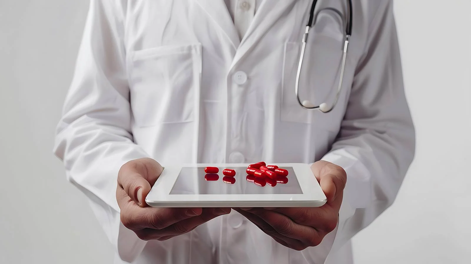 Medical Tablet with Blood Sugar Background — free download from Dotvec