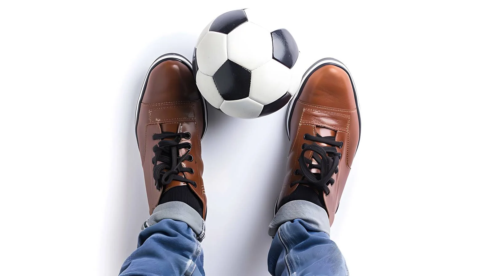 Soccer Ball with Feet Isolated — free download from Dotvec
