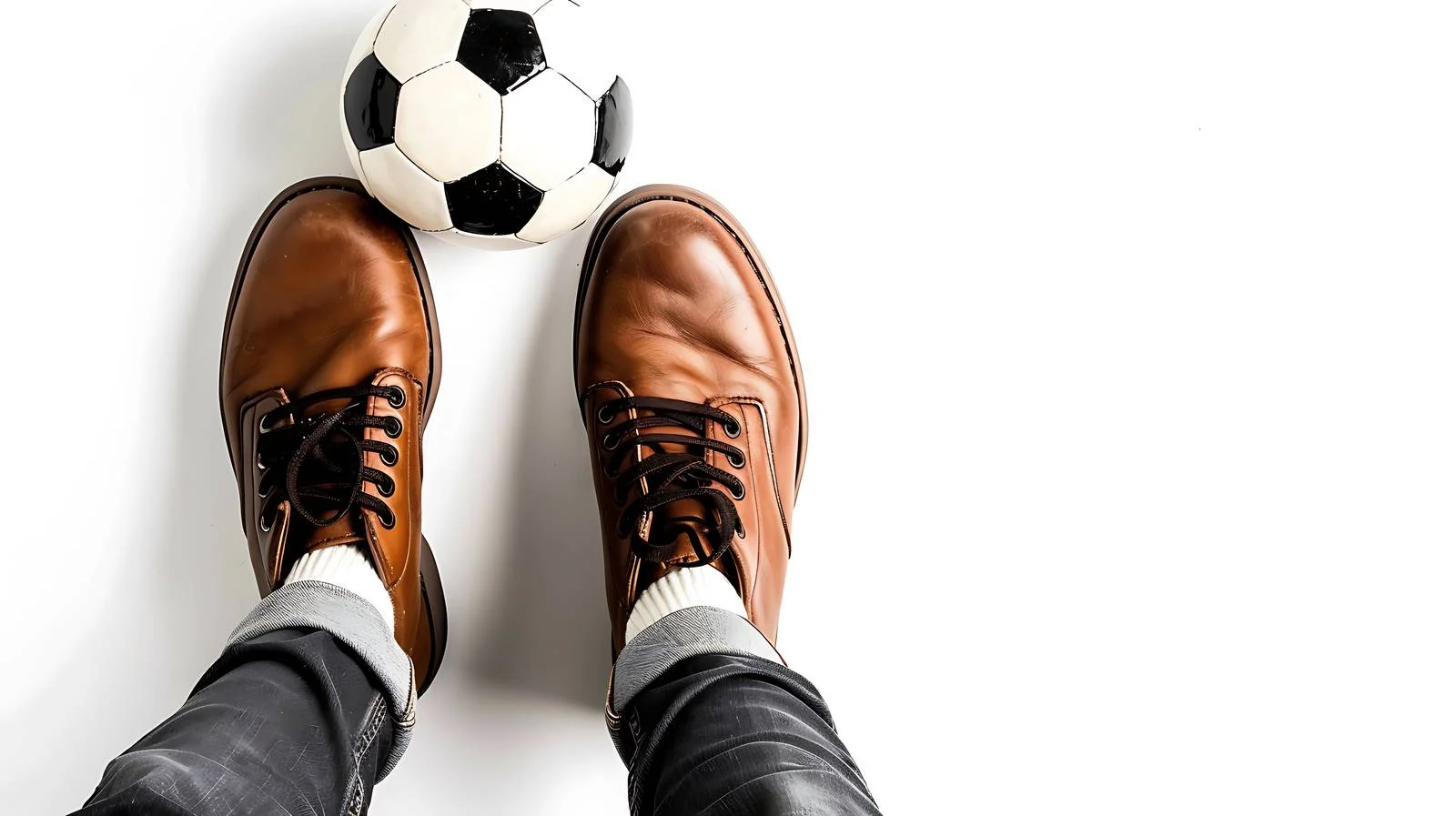 Soccer Ball with Man's Feet — free download from Dotvec