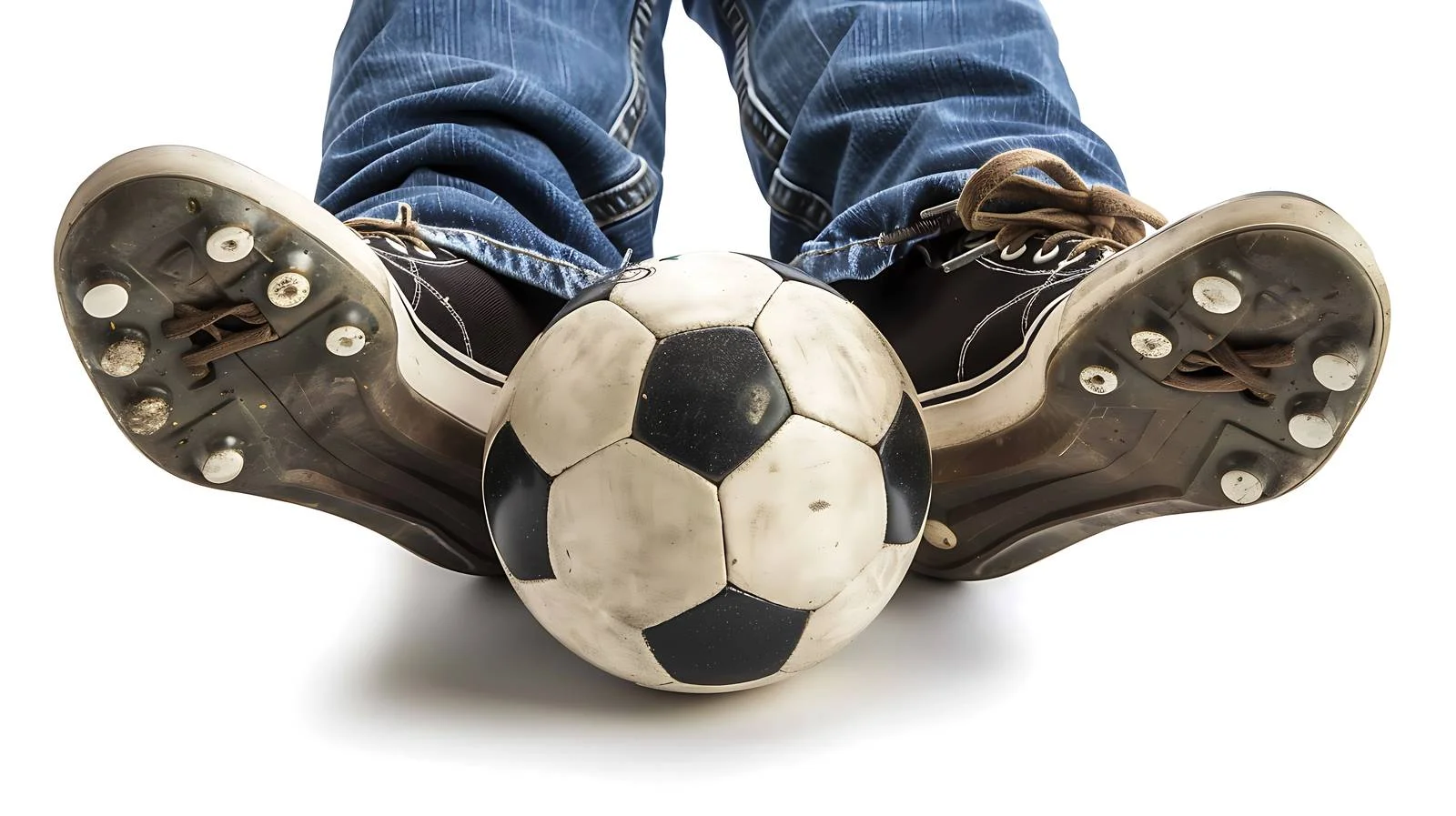 Soccer Ball with Man's Feet — free download from Dotvec