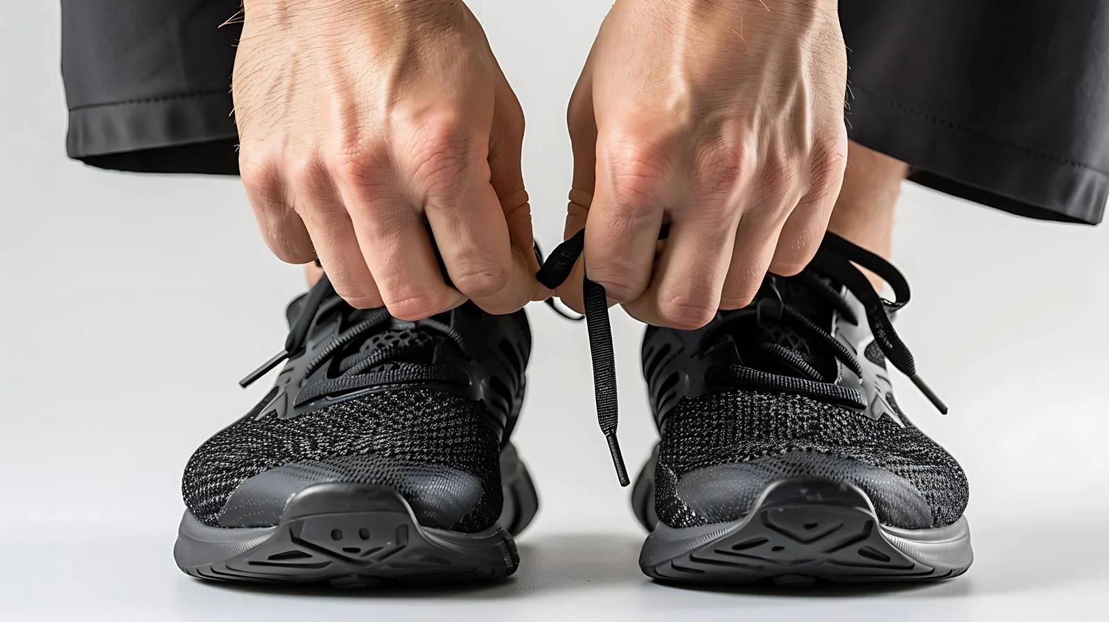 Tying Shoe Laces in Gym — free download from Dotvec