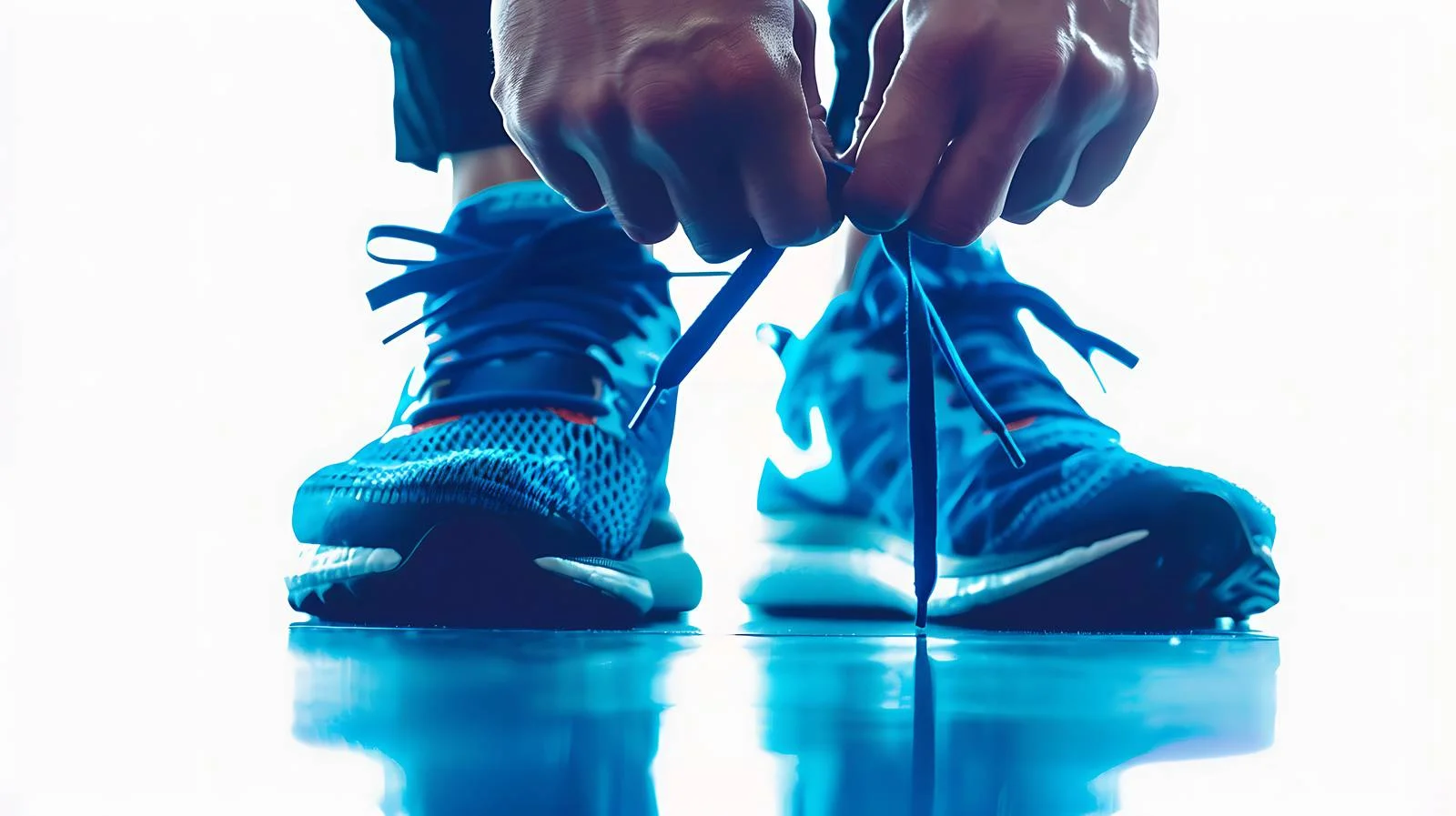 Fitness Workout Shoelace Tying in Gym — free download from Dotvec