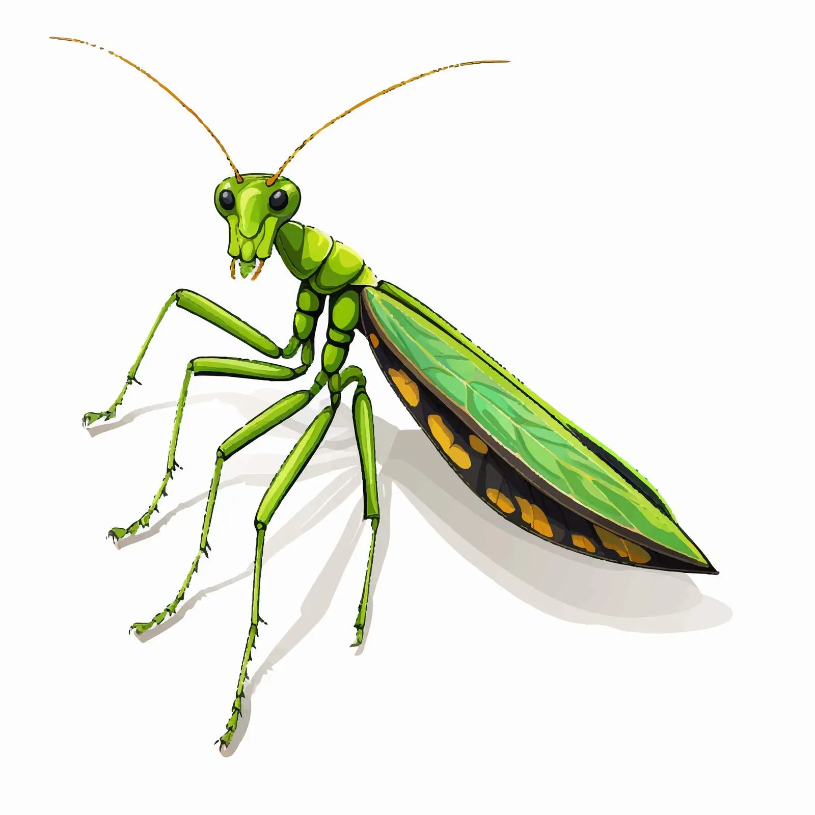 Isolated Mantid Line Vector Illustration — free download from Dotvec
