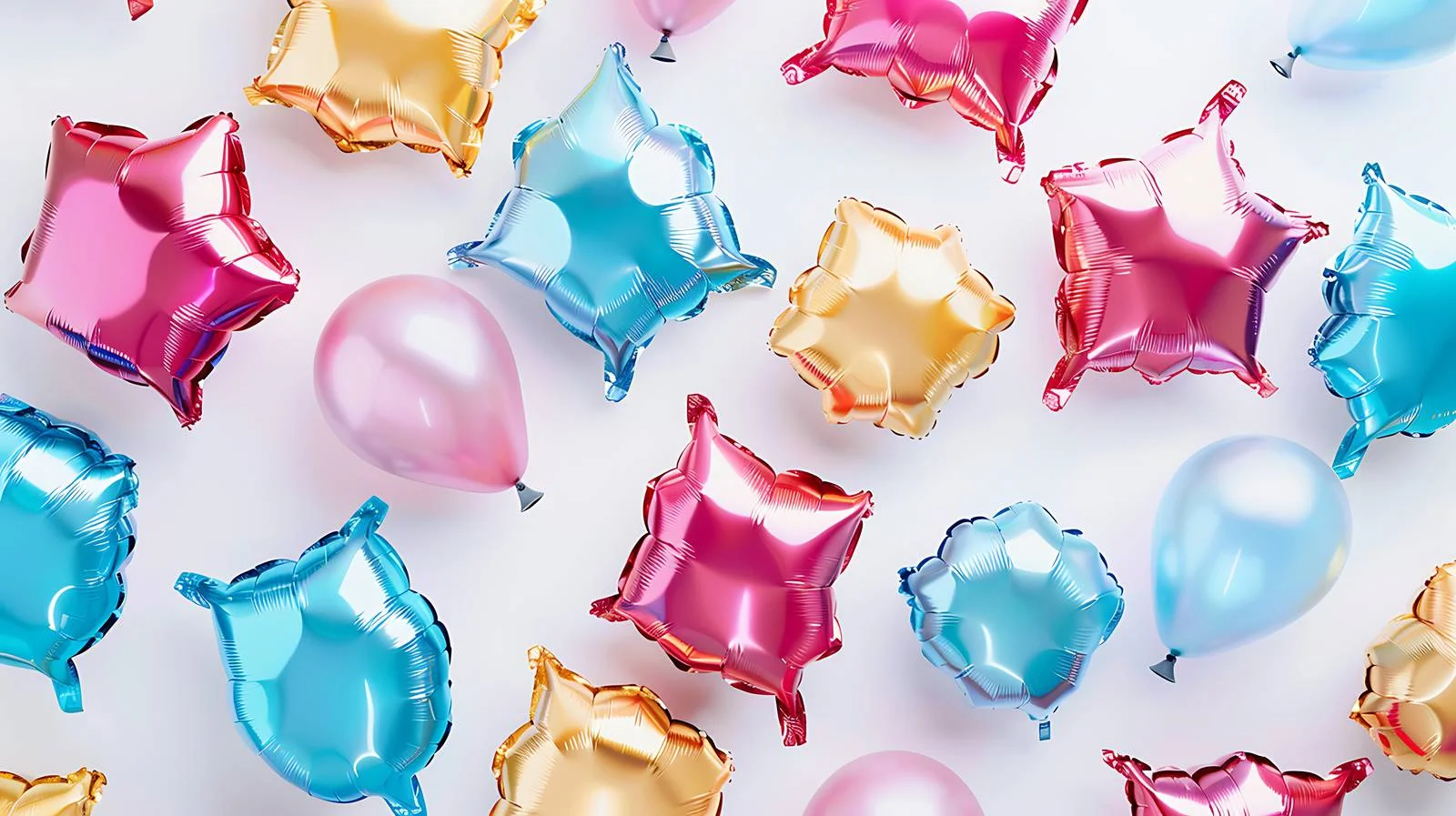 Vibrant Foil Balloons Display — free download from Dotvec