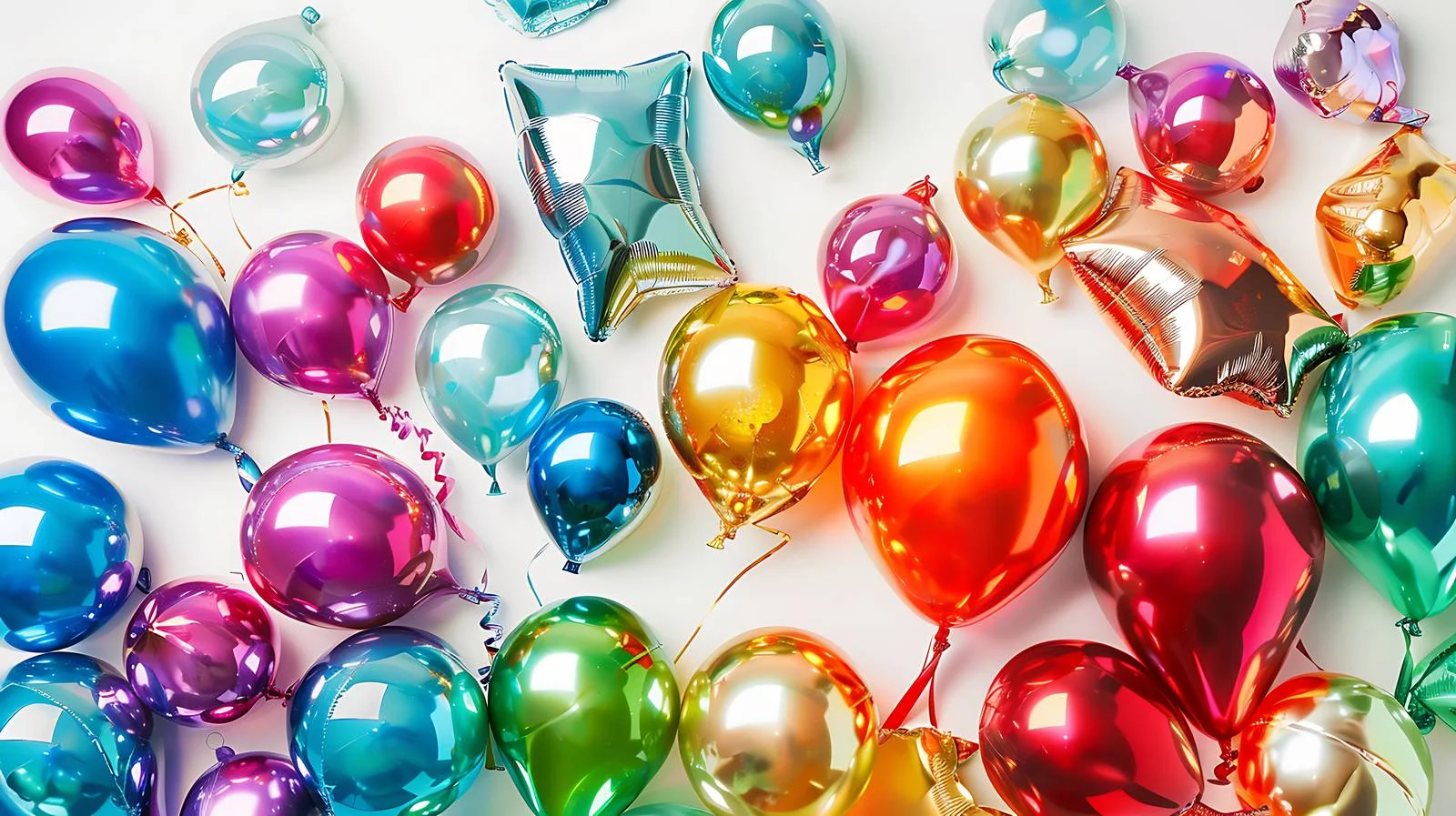 Vibrant Helium Foil Balloons Display — free download from Dotvec