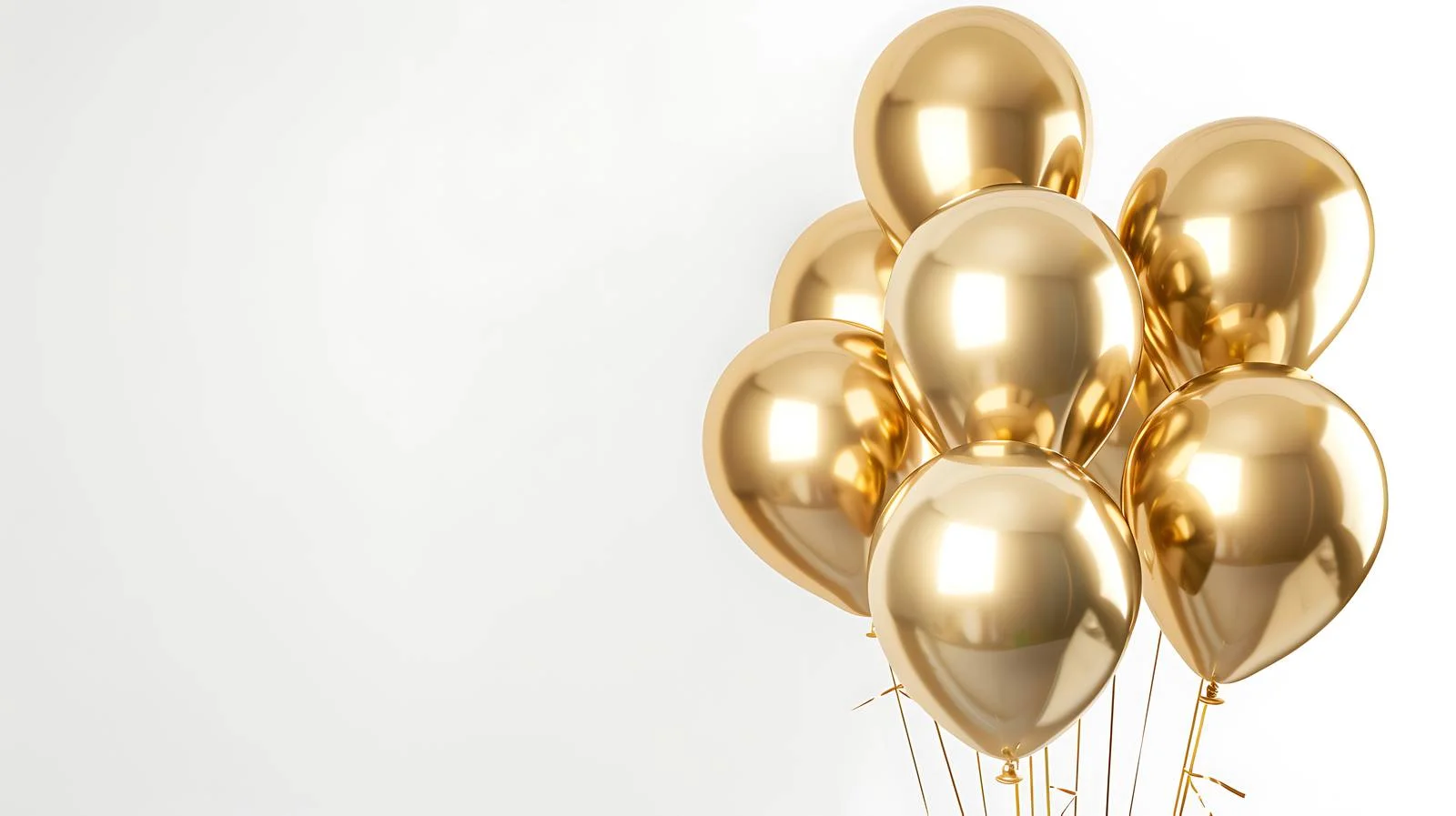 Elegant Gold Foil Balloons Display — free download from Dotvec