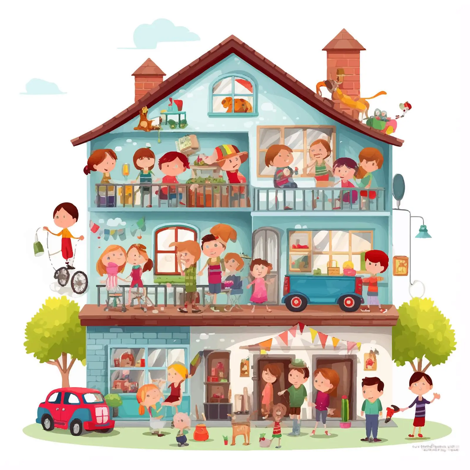 Kids Engaging in Various Activities Outdoors — free download from Dotvec