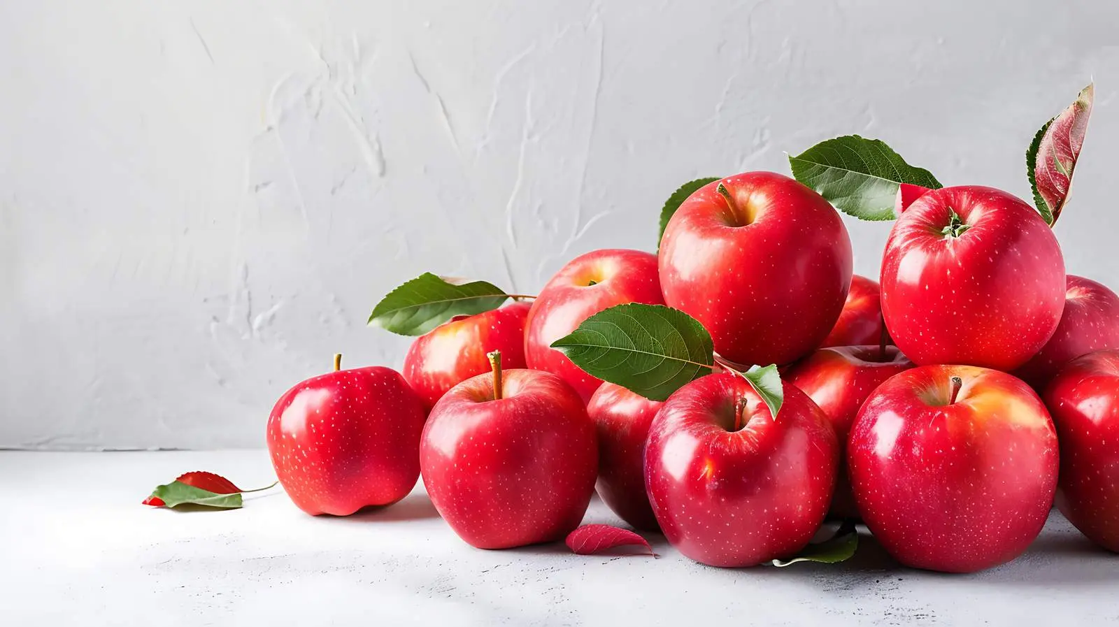 Ripe Red Apples on Stone Surface – free red apple image from Dotvec