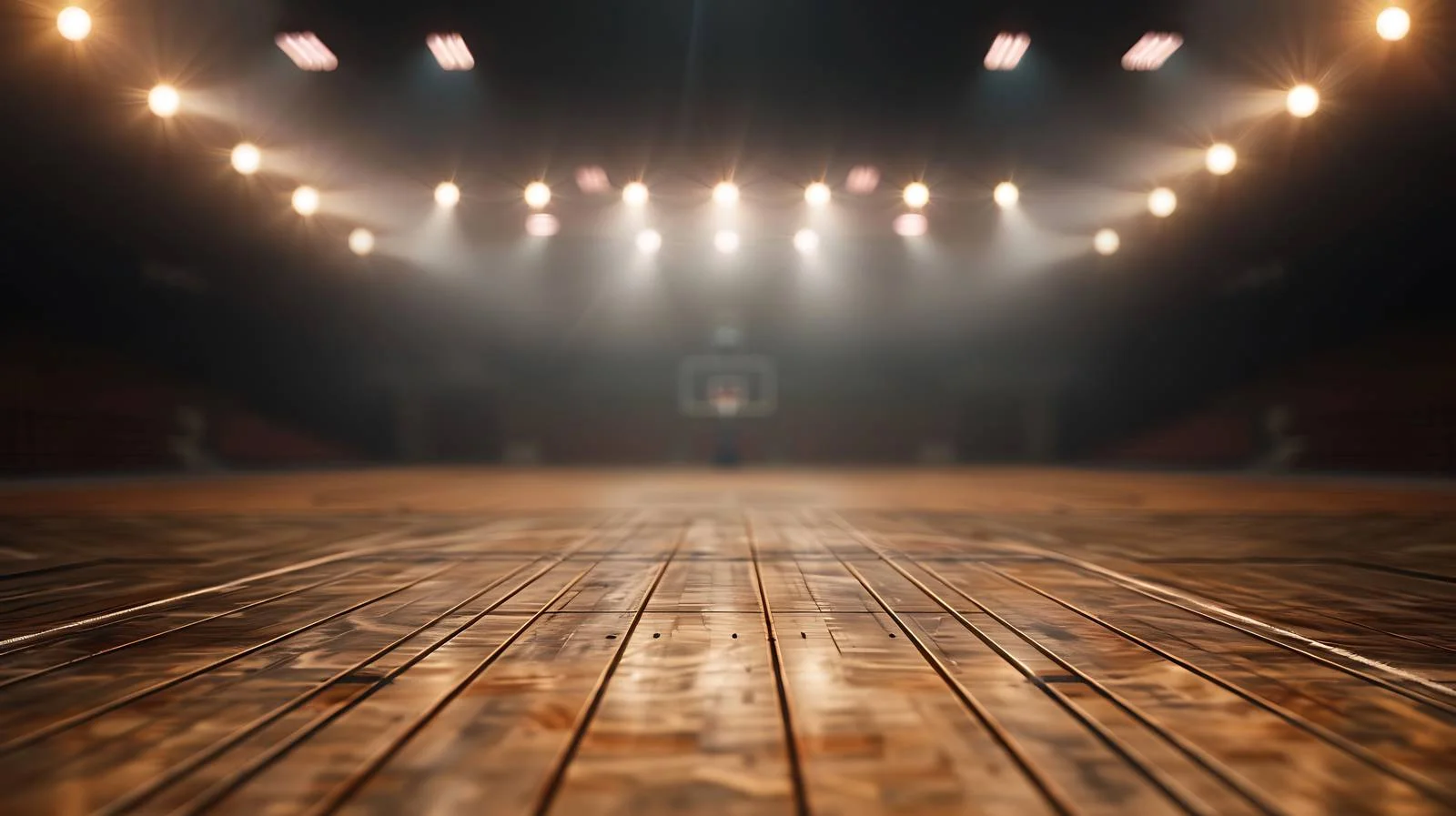 Sleek Maple Basketball Court under Dark Background — free download from Dotvec
