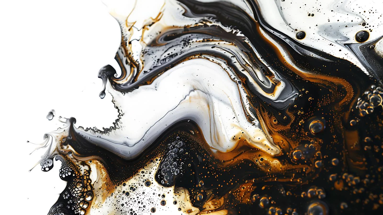 Elegant Marble Spillage Amid Oil Stains — free download from Dotvec