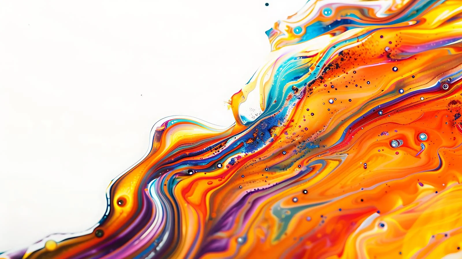 Ethereal Motor Oil Marbling Abstract — free download from Dotvec