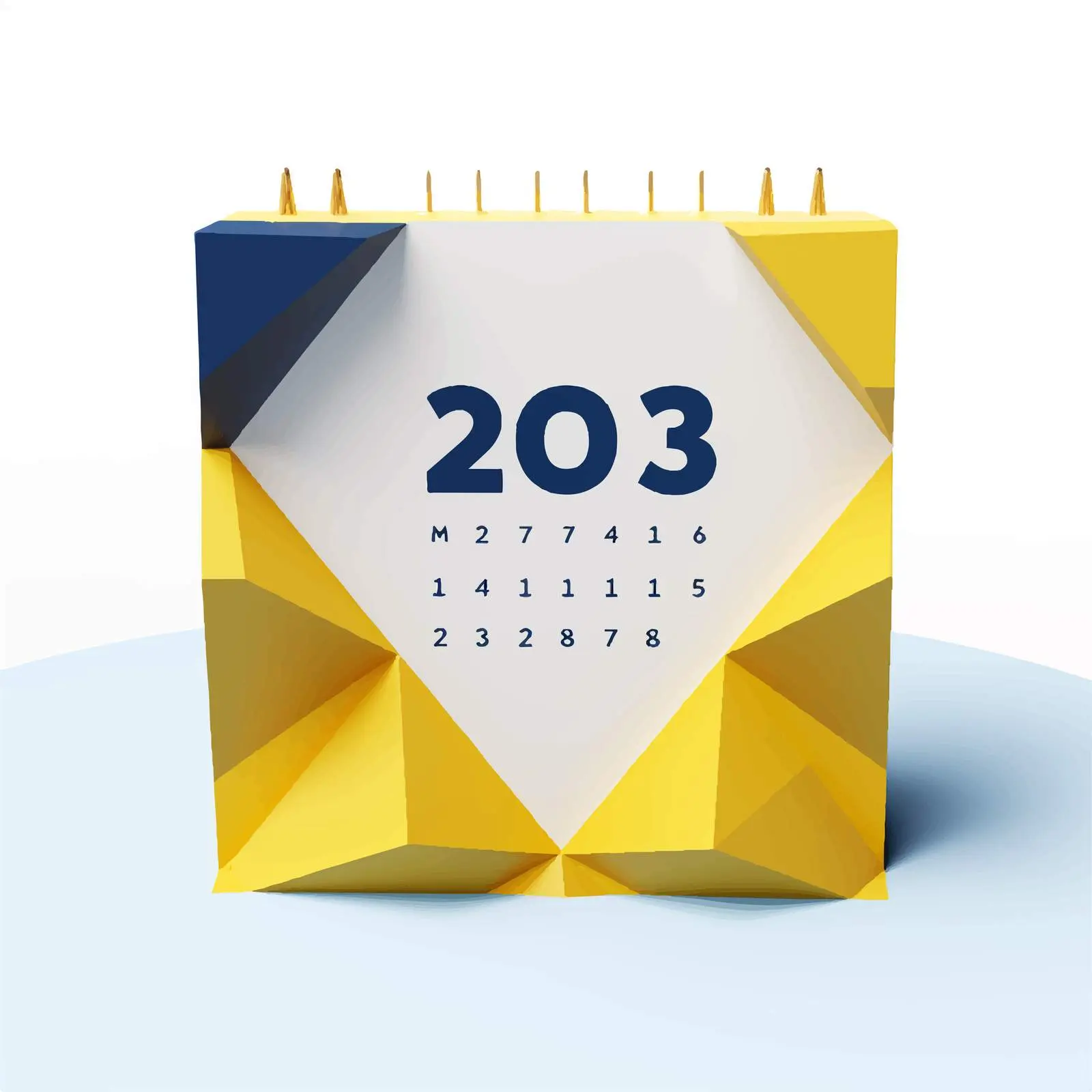 Minimalist Geometric March 2023 Calendar Design – free march image from Dotvec