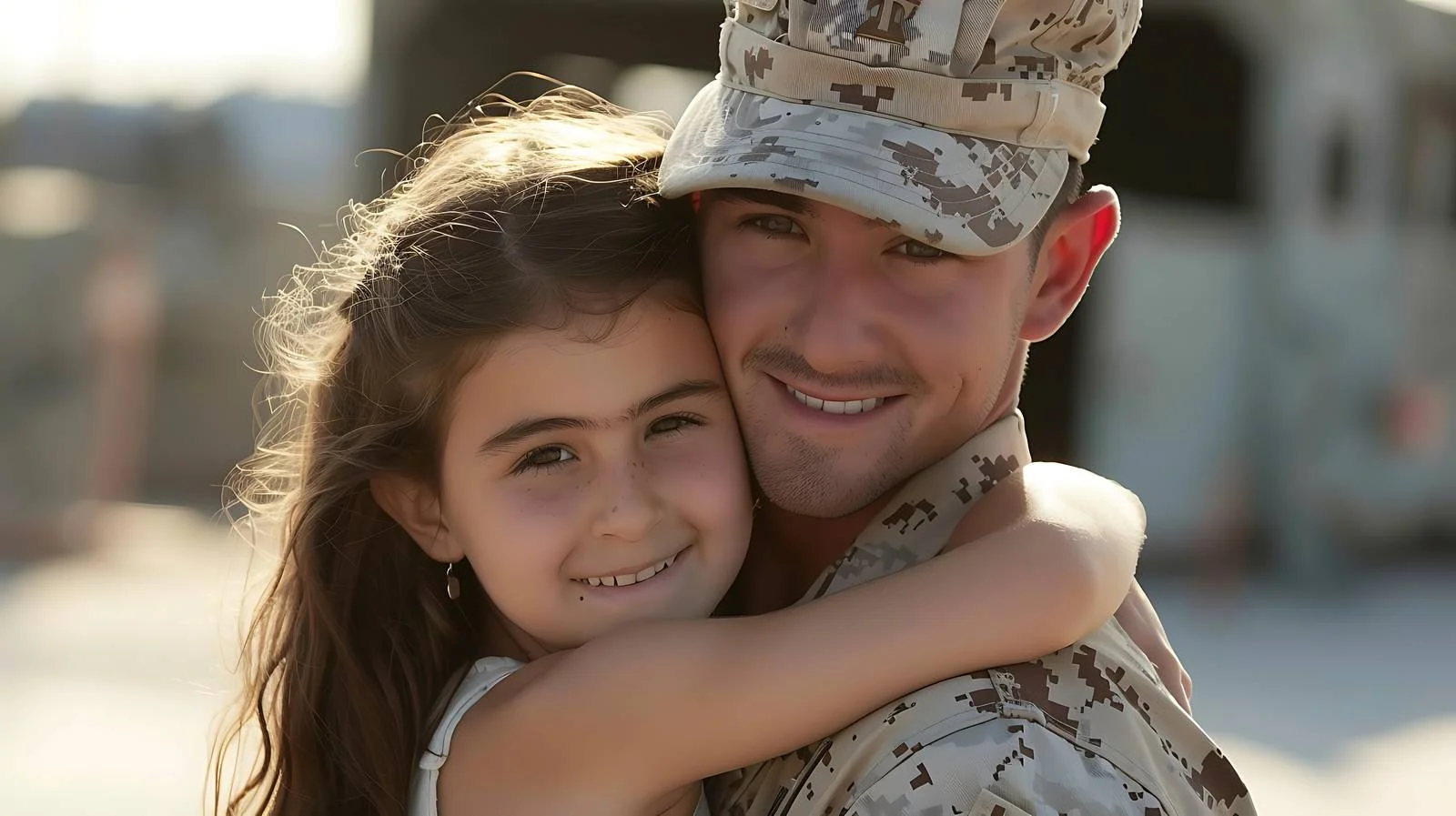 Heartwarming Marine Reunion Embrace at Miramar — free download from Dotvec