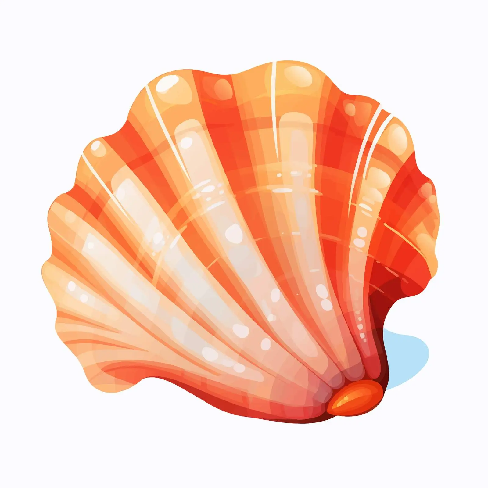 Underwater Marine Shells and Mollusks Illustration — free download from Dotvec