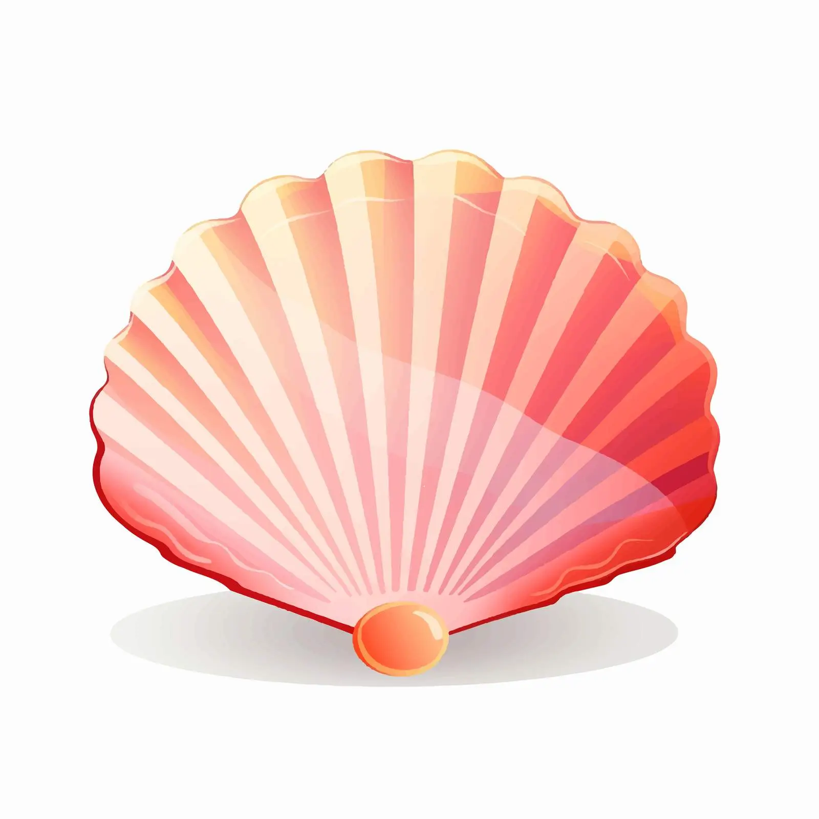 Underwater Marine Seashell Vector Illustration — free download from Dotvec