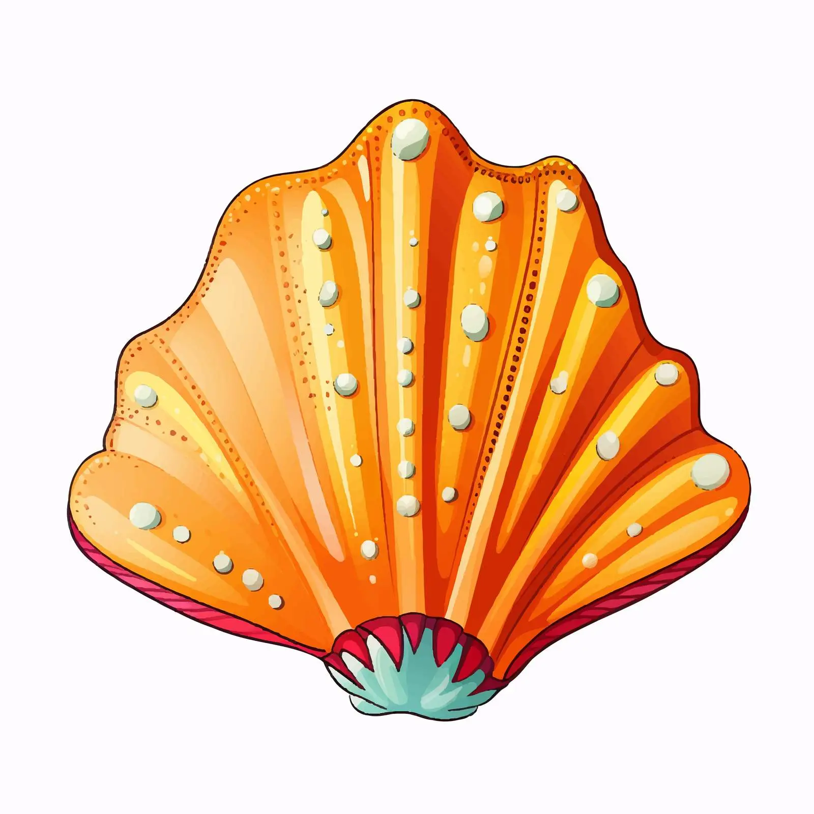 Underwater Marine Sea Shell Vector Illustration — free download from Dotvec