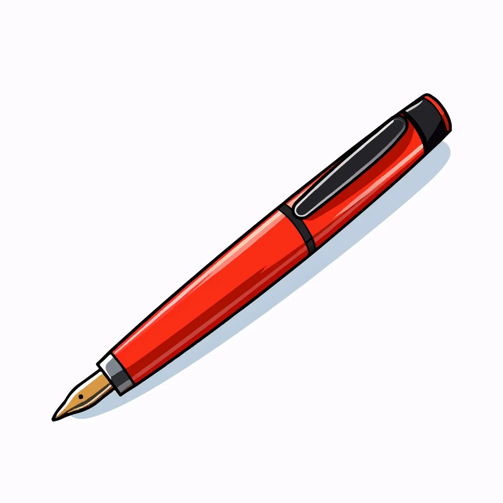 Cartoon Marker Line Vector Illustration — free download from Dotvec