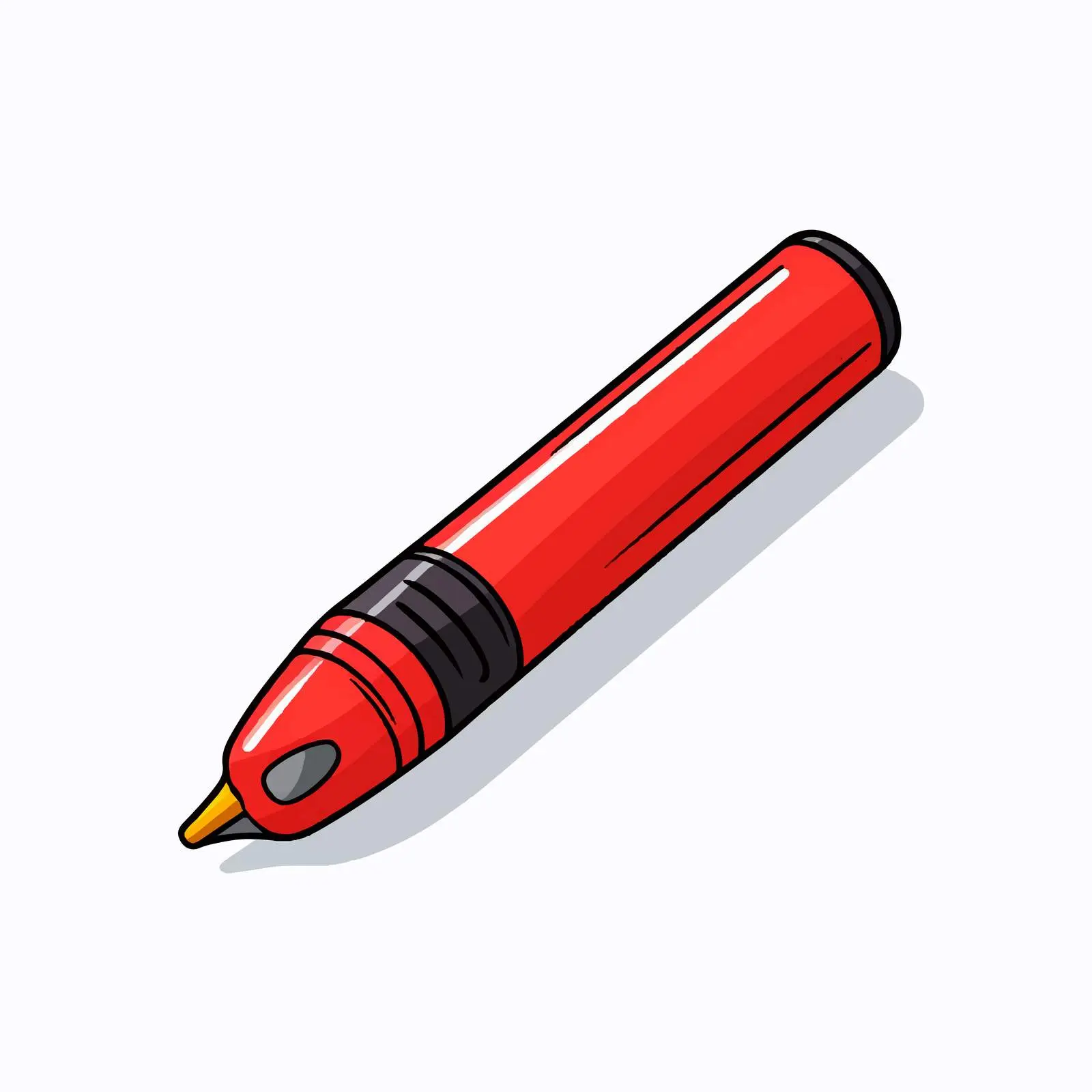 Cartoon Marker Line Vector Illustration — free download from Dotvec
