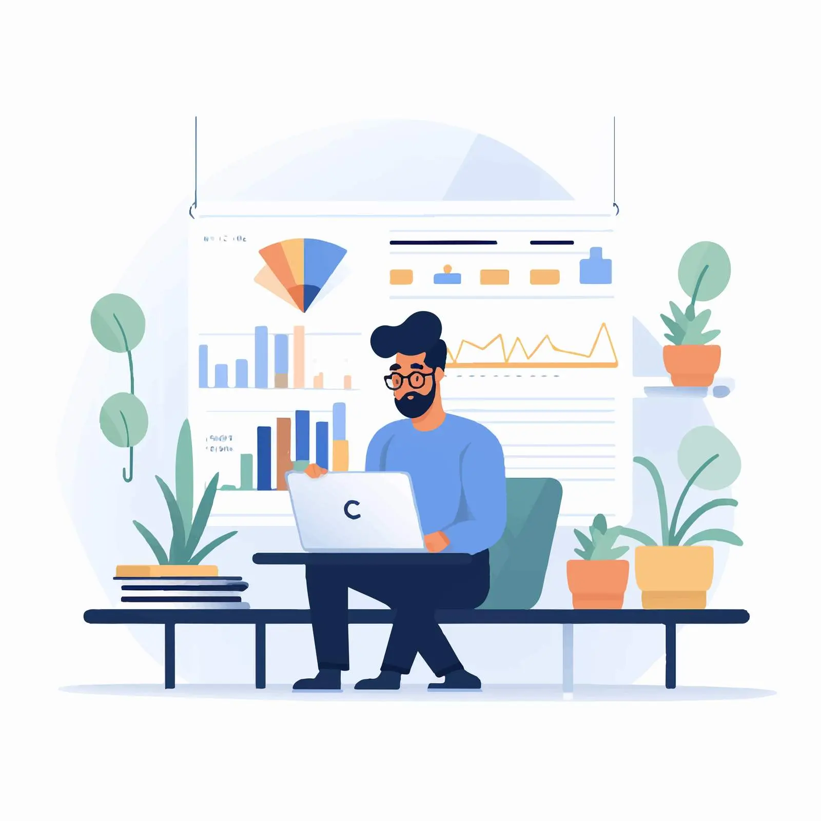 Market Research and Business Analysis Concepts – free statistics image from Dotvec