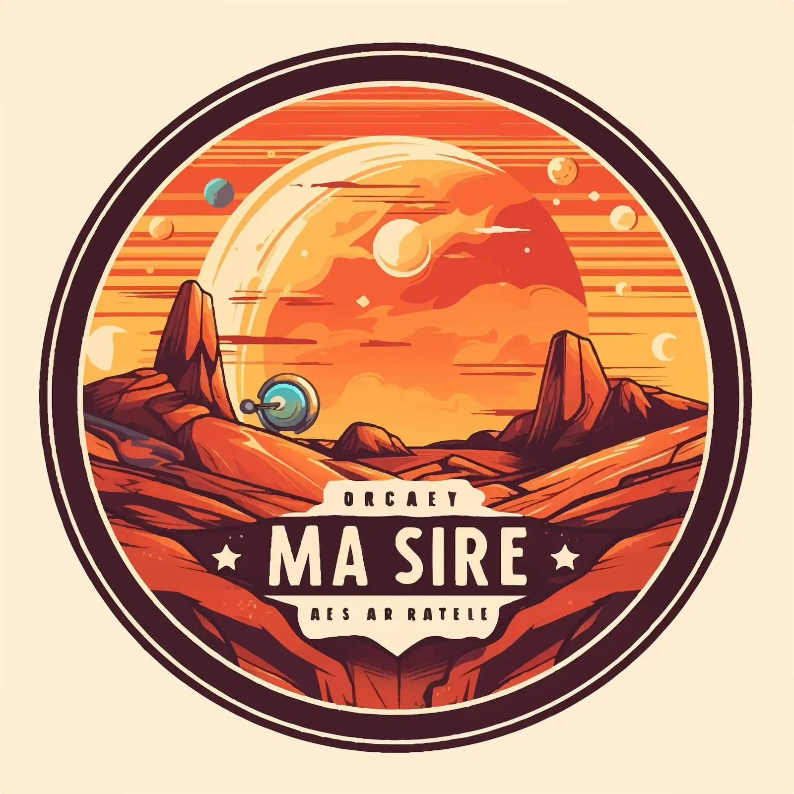 Mars Future Poster Design Illustration Vector — free download from Dotvec