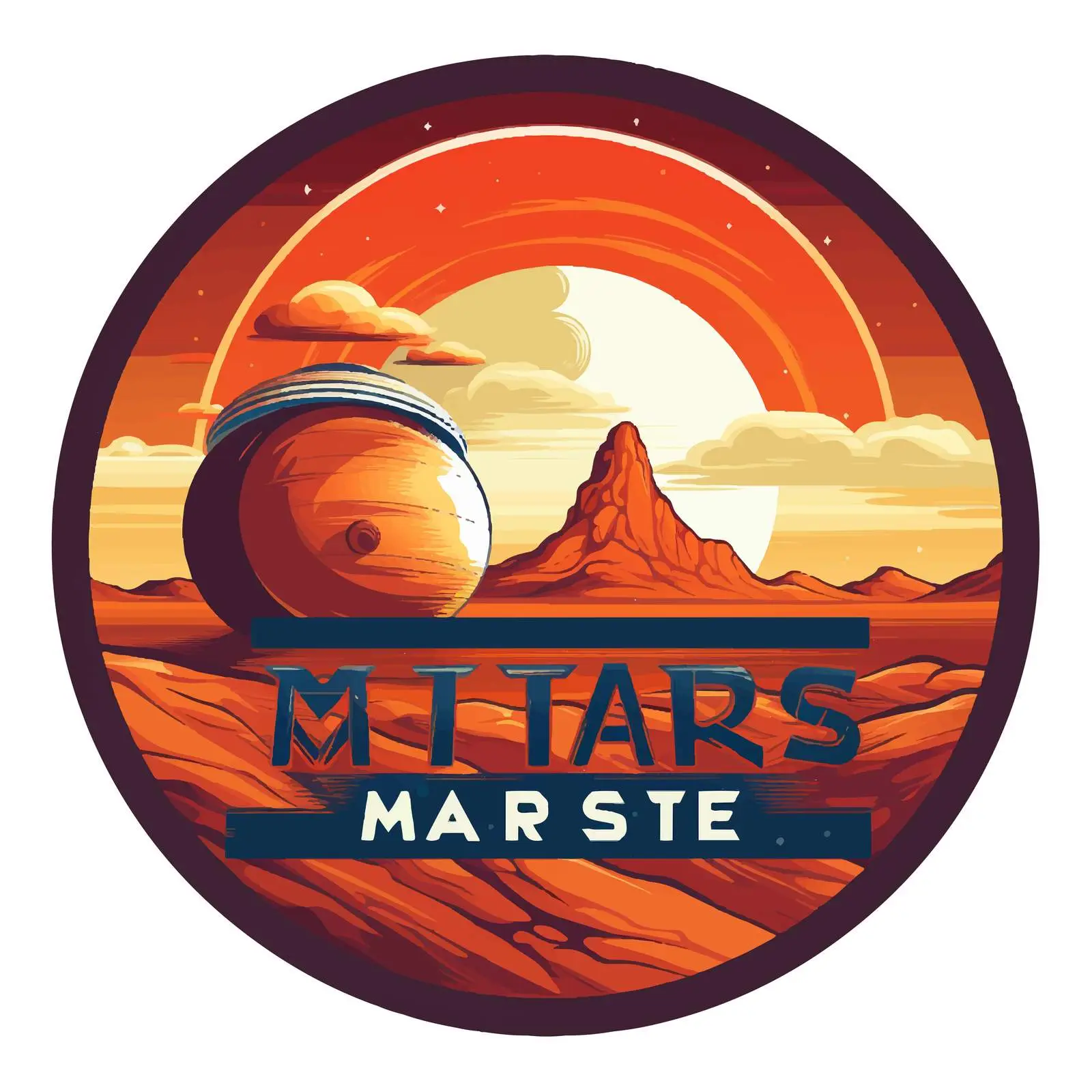 Mars Future Exploration Poster Vector Design – free mars mission image from Dotvec