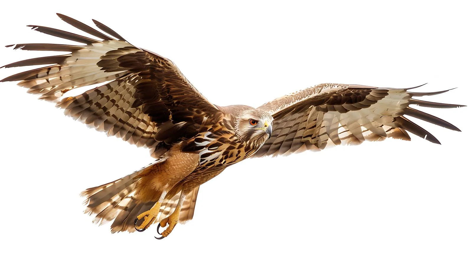Male Marsh Harrier Isolated on White — free download from Dotvec
